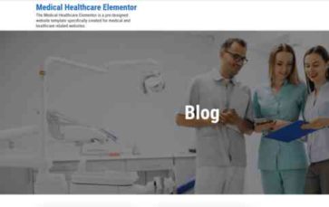 Medical Healthcare Elementor (screenshot desktop)