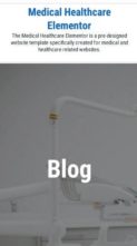 Medical Healthcare Elementor (screenshot mobile)