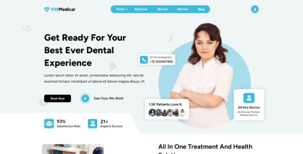 Medical Landing Page (WordPress)