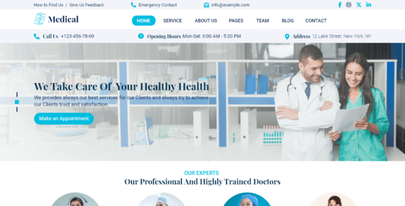 Medical Trauma Center (WordPress)