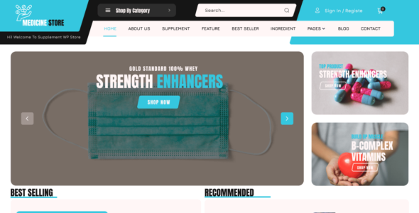 Medicine Shop (WordPress)