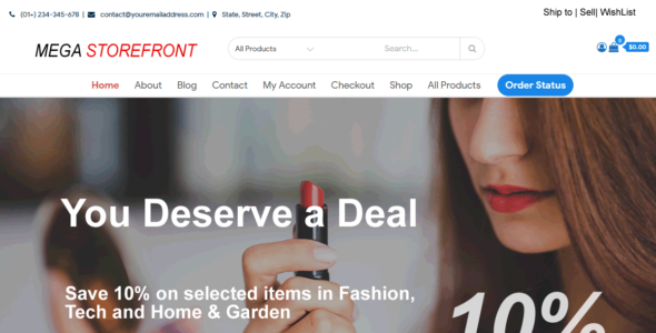 Mega Storefront (WordPress)