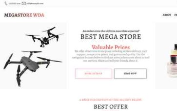 MegaStore WDA (screenshot desktop)