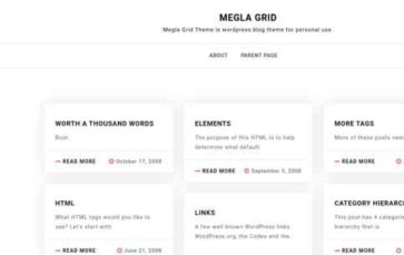 Megla Grid (screenshot desktop)