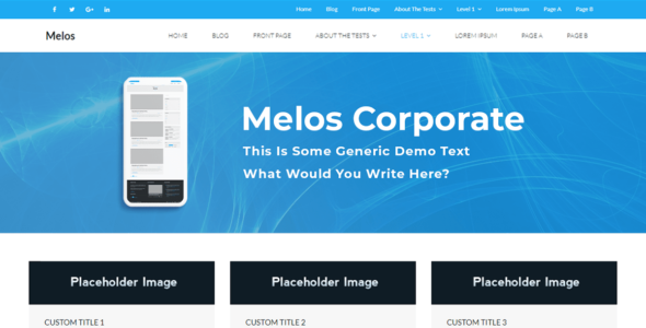 Melos Corporate (WordPress)