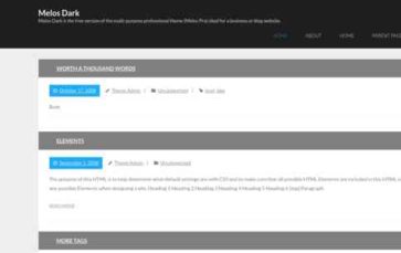 Melos Dark (screenshot desktop)