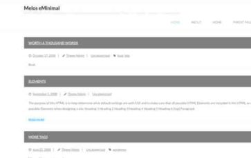 Melos eMinimal (screenshot desktop)