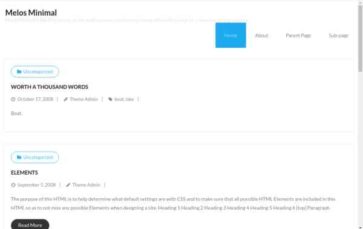 Melos Minimal (screenshot desktop)