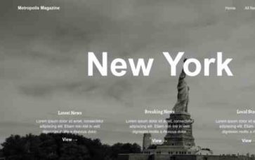 Metropolis Magazine (screenshot desktop)