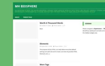 MH Biosphere (screenshot desktop)