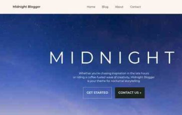 Midnight Blogger (screenshot desktop)