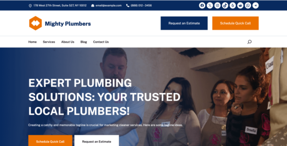 Mighty Plumbers (WordPress)