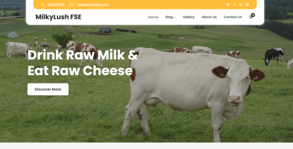 MilkyLush FSE (WordPress)