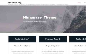 Minamaze Blog (screenshot desktop)