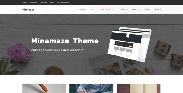 Minamaze Dark (WordPress)