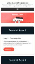 Minamaze eCommerce (screenshot mobile)
