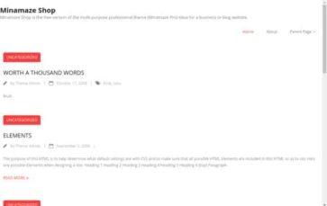 Minamaze Shop (screenshot desktop)