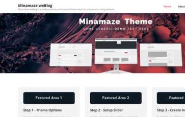 Minamaze WeBlog (screenshot desktop)