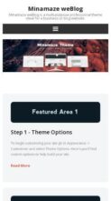 Minamaze WeBlog (screenshot mobile)