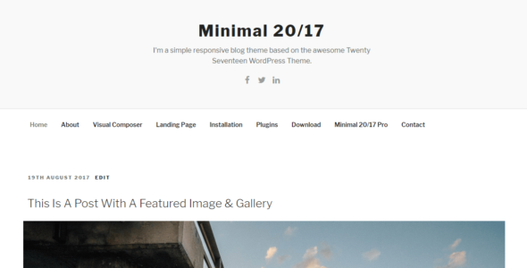 Minimal 20/17 (WordPress)
