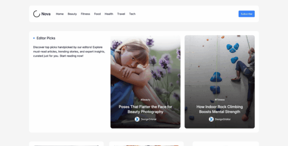 Minimal Blog Nova (WordPress)