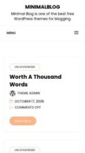 Minimalblog (screenshot mobile)