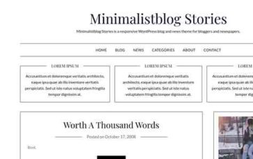 Minimalistblog Stories (screenshot desktop)