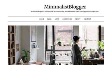 MinimalistBlogger (screenshot desktop)
