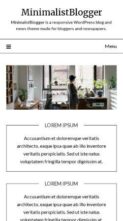 MinimalistBlogger (screenshot mobile)