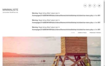 Minimaliste (screenshot desktop)