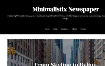 Minimalistix Newspaper (screenshot desktop)