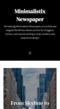 Minimalistix Newspaper (screenshot mobile)