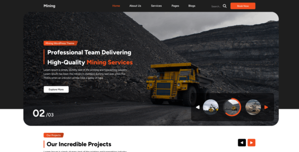 Mining Industry (WordPress)