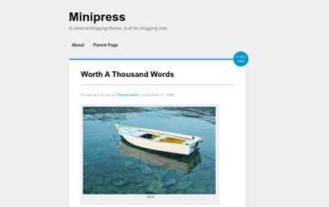 MiniPress (Obox) - (screenshot desktop)
