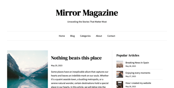 Mirror Magazine (WordPress)