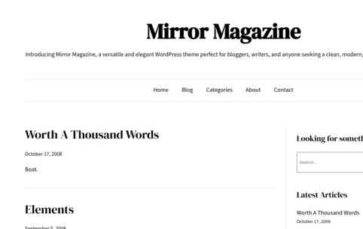 Mirror Magazine (screenshot desktop)