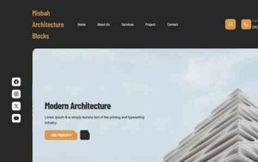 Misbah Architecture Blocks (screenshot desktop)