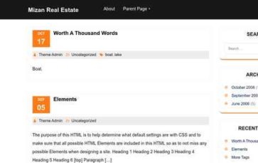 Mizan Real Estate (screenshot desktop)