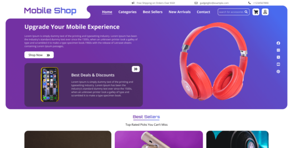 Mobile Accessories Shop (WordPress)