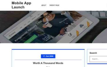 Mobile App Launch (screenshot desktop)