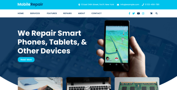 Mobile Repair Services (WordPress)