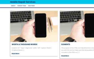 Mobile Repair Services (screenshot desktop)