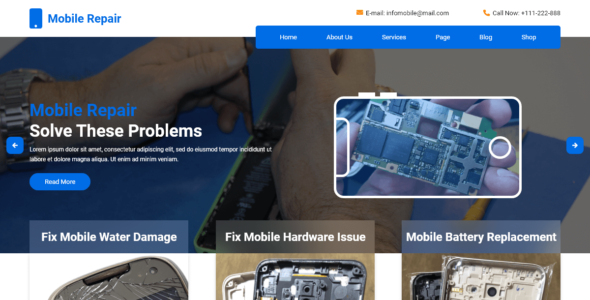 Mobile Repair Shop (WordPress)
