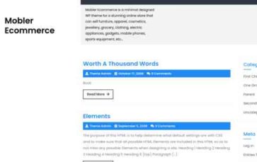 Mobler Ecommerce (screenshot desktop)