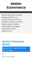 Mobler Ecommerce (screenshot mobile)