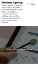 Modern Agency (screenshot mobile)