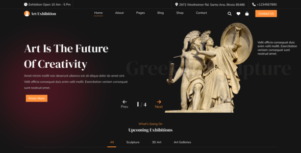 Modern Art Gallery (WordPress)