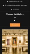 Modern Art Gallery (screenshot mobile)