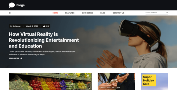Modern Blogger (WordPress)