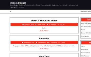 Screenshot Desktop Modern Blogger (screenshot desktop)